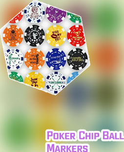 Poker chip ball markers